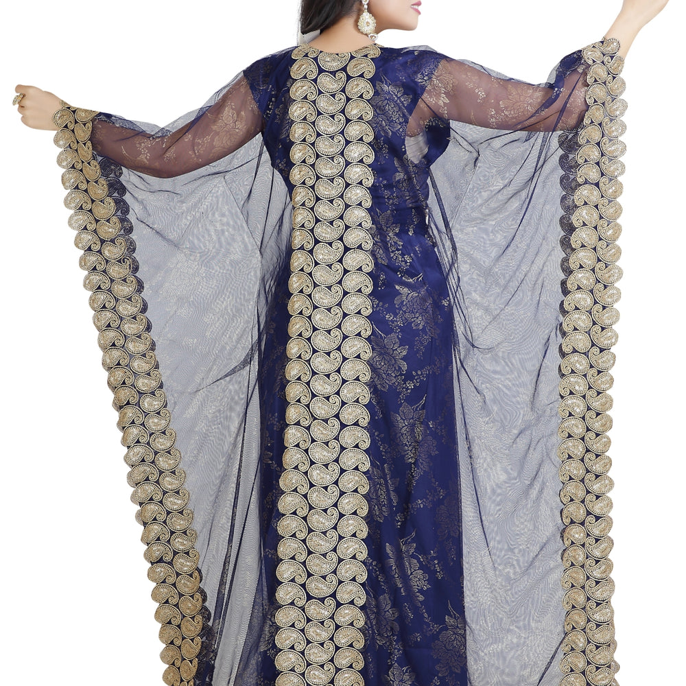 
                  
                    Moroccan Caftan Khaleeji Thobe Wedding Gown - Maxim Creation
                  
                