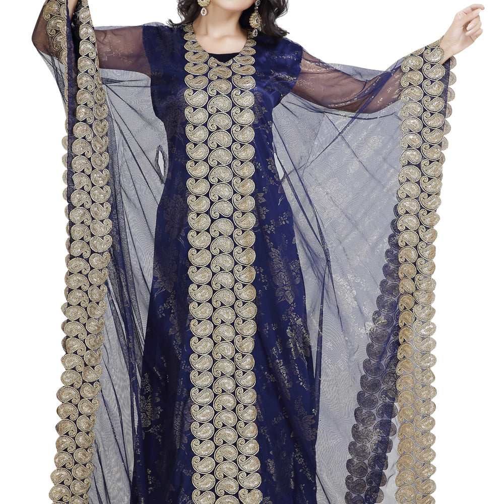 
                  
                    Moroccan Caftan Khaleeji Thobe Wedding Gown - Maxim Creation
                  
                