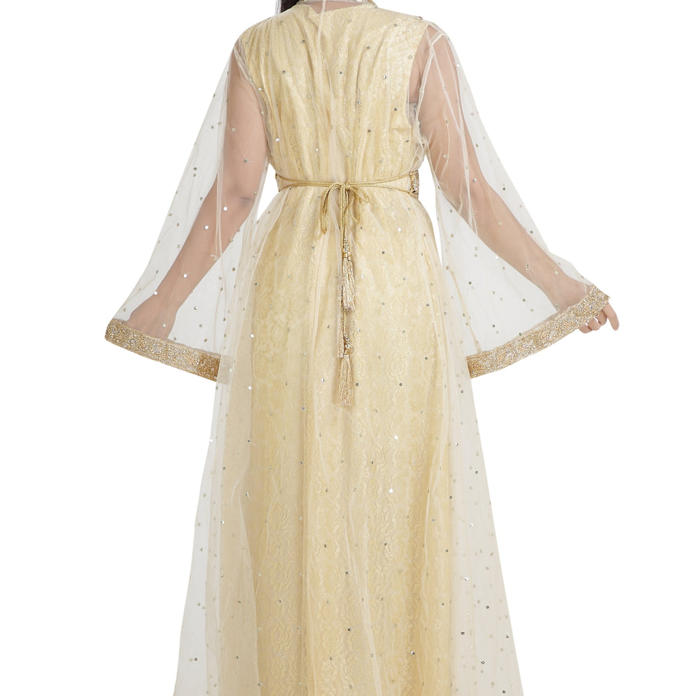 
                  
                    Khaleeji Thobe Jasmine Bridesmaid Dubai Kaftan - Maxim Creation
                  
                