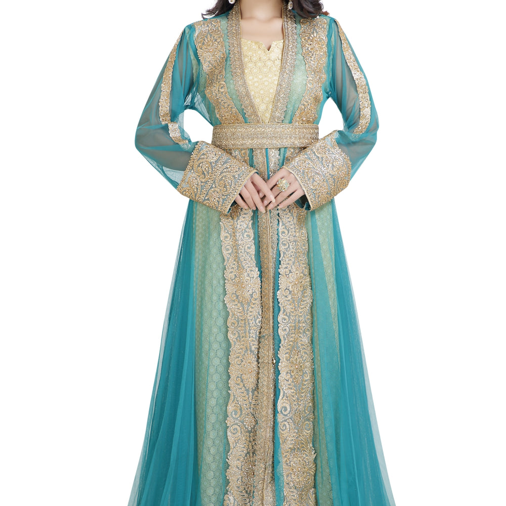 
                  
                    Khaleeji Thobe Cultural Walima Arabic Gown - Maxim Creation
                  
                