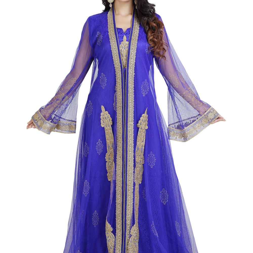 
                  
                    Designer Kaftan Dress Khaleeji Thobe - Maxim Creation
                  
                