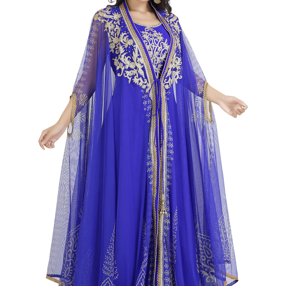 
                  
                    Farasha Dress Butterfly Wings Kaftan - Maxim Creation
                  
                
