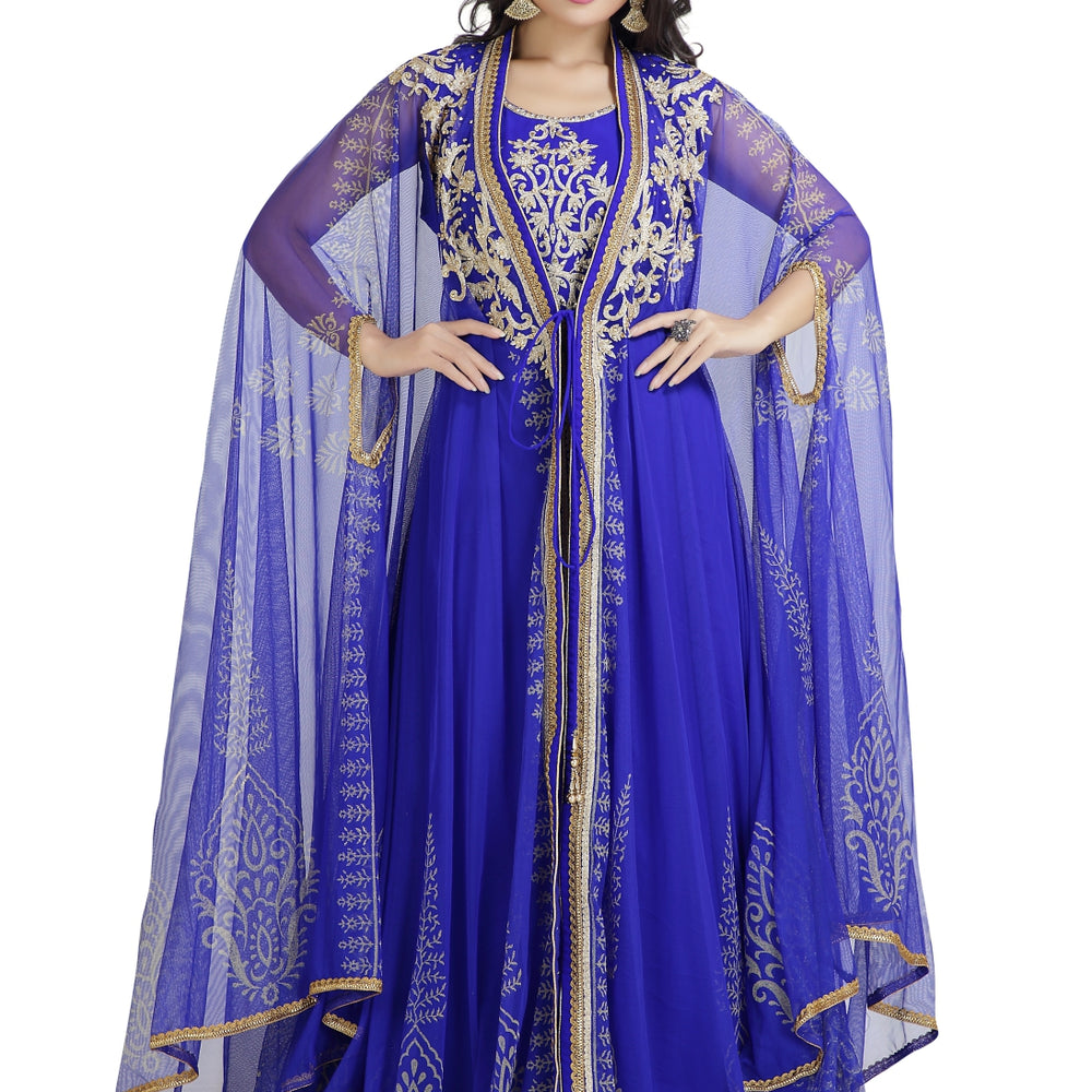 
                  
                    Farasha Dress Butterfly Wings Kaftan - Maxim Creation
                  
                