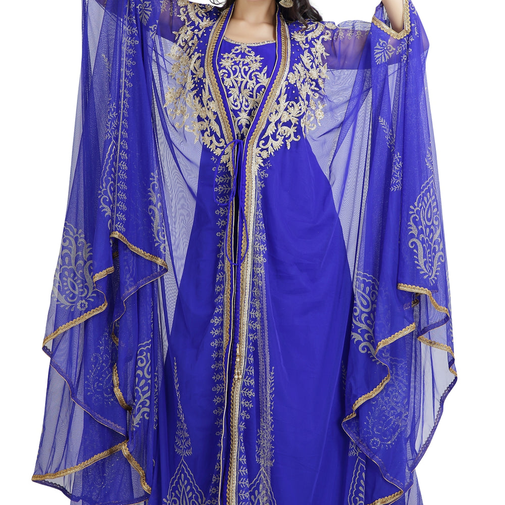 Farasha Dress Butterfly Wings Kaftan - Maxim Creation