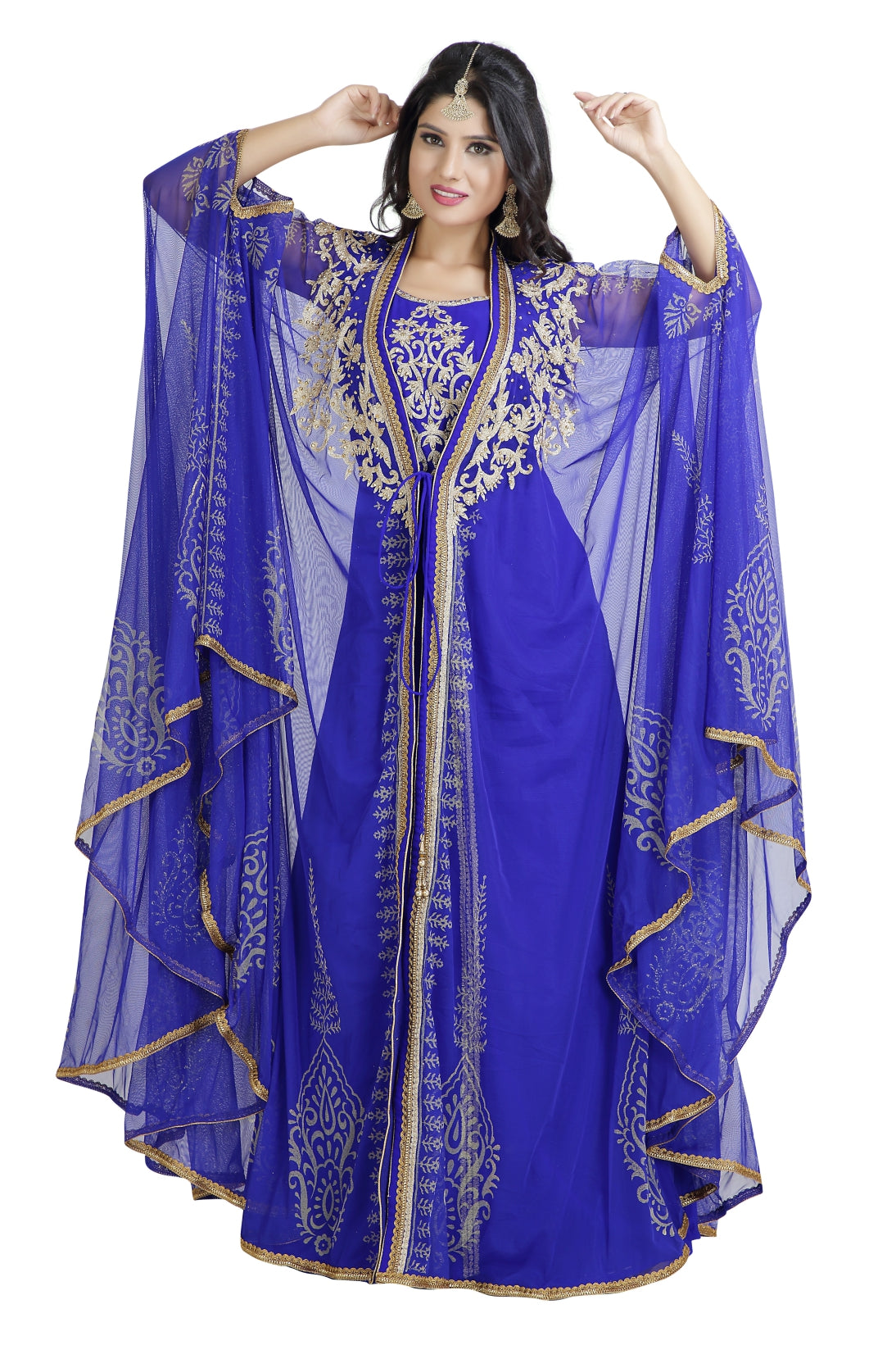 Farasha Dress Butterfly Wings Kaftan - Maxim Creation