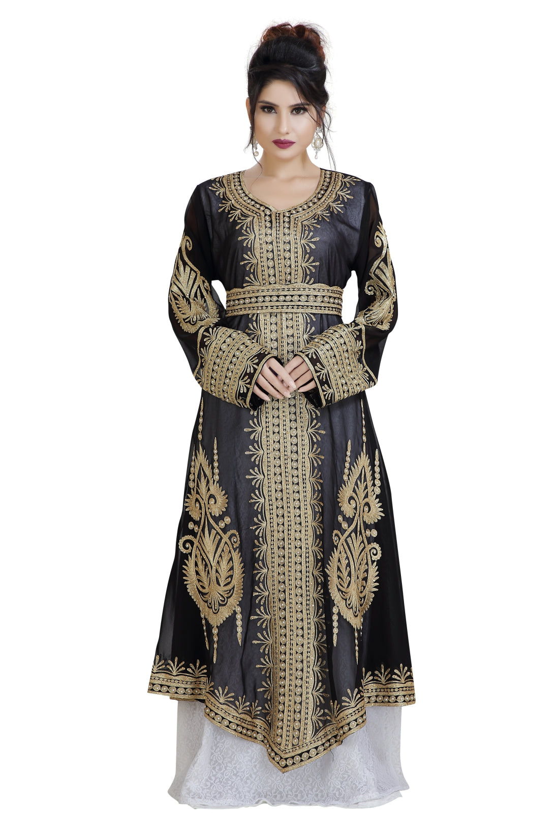 Khaleeji Thobe Aztec Gown Wedding Dress - Maxim Creation