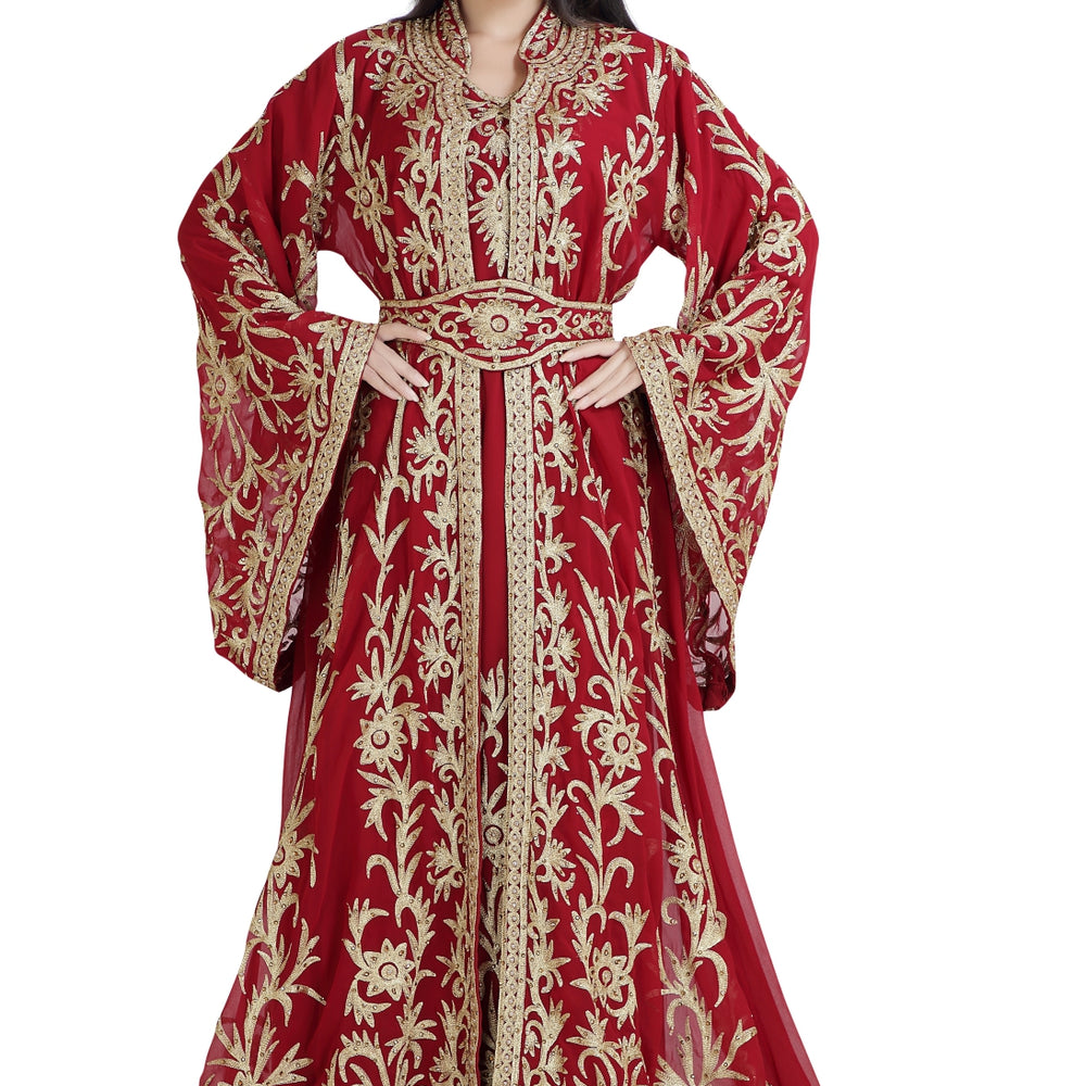 
                  
                    Traditional Dress Khaleeji Thobe Wedding Gown - Maxim Creation
                  
                