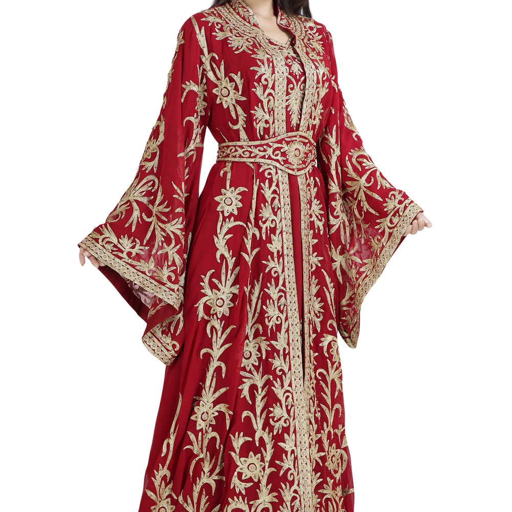 
                  
                    Traditional Dress Khaleeji Thobe Wedding Gown - Maxim Creation
                  
                