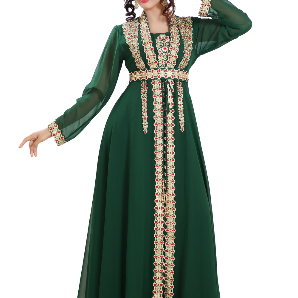 
                  
                    Designer Maxi Dress Robe Jalabiya - Maxim Creation
                  
                