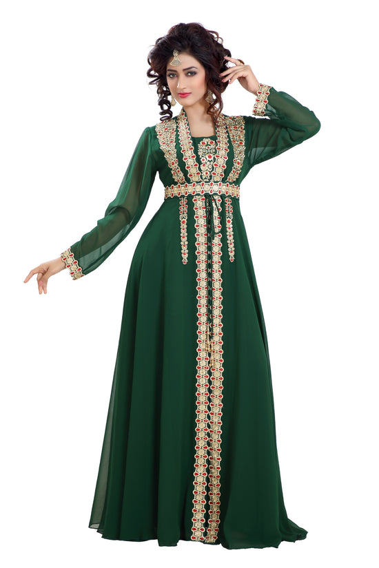 Designer Maxi Dress Robe Jalabiya - Maxim Creation