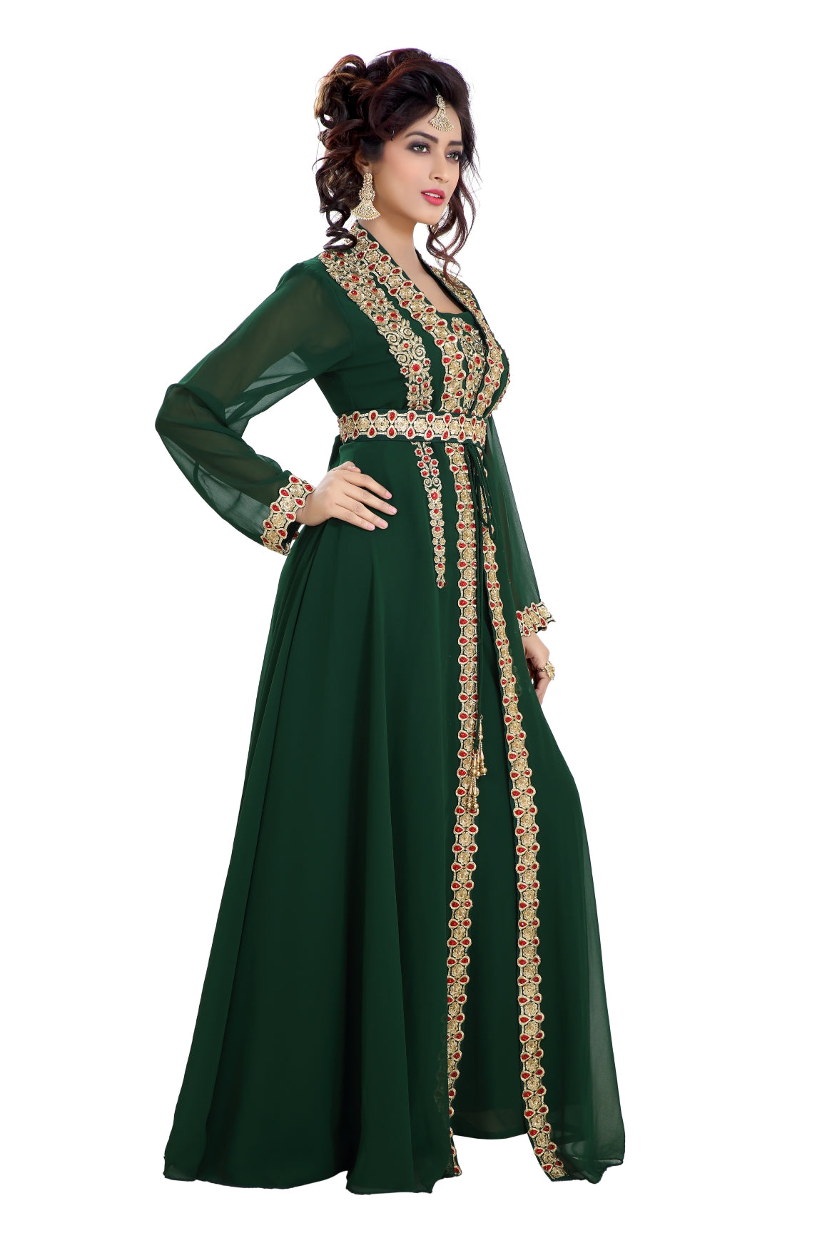 Designer Maxi Dress Robe Jalabiya - Maxim Creation