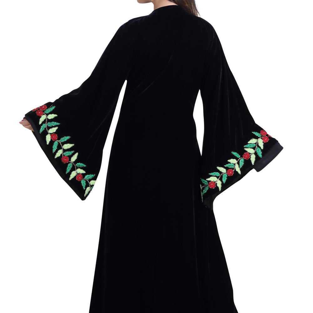 
                  
                    Modern Kaftan Floral Machine Embroidered Jellabiya Gown - Maxim Creation
                  
                