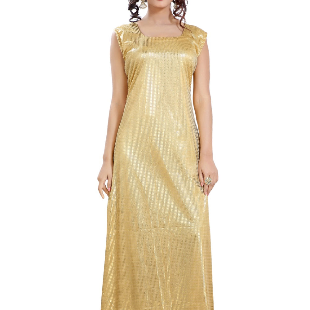 Maxi Dress in Soft Beige Evening Gown - Maxim Creation