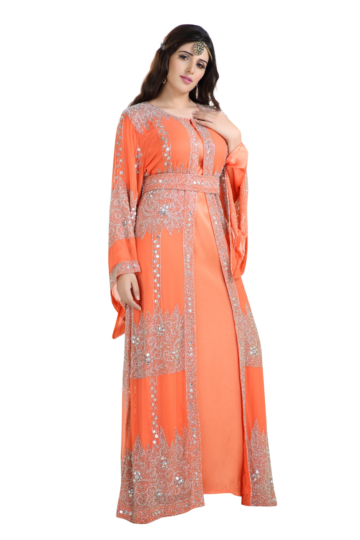 Traditional Dress Hand Embroidered Caftan - Maxim Creation