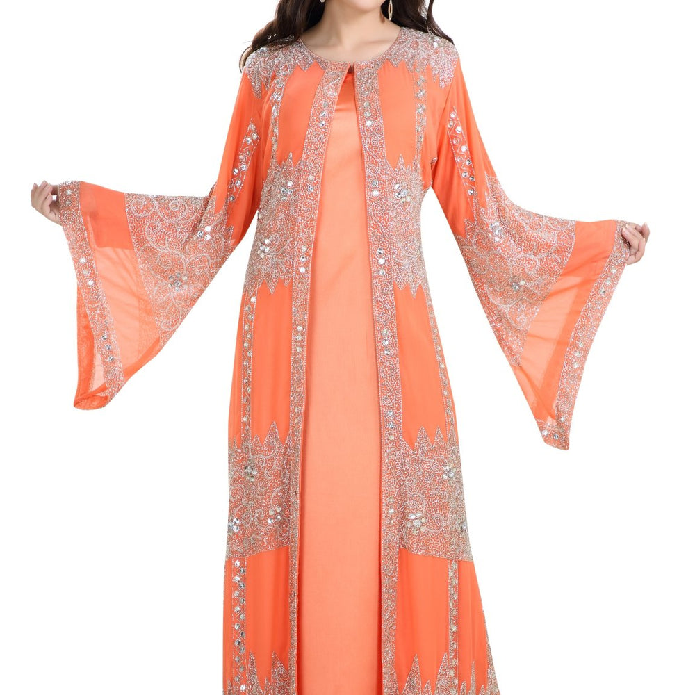 
                  
                    Traditional Dress Hand Embroidered Caftan - Maxim Creation
                  
                