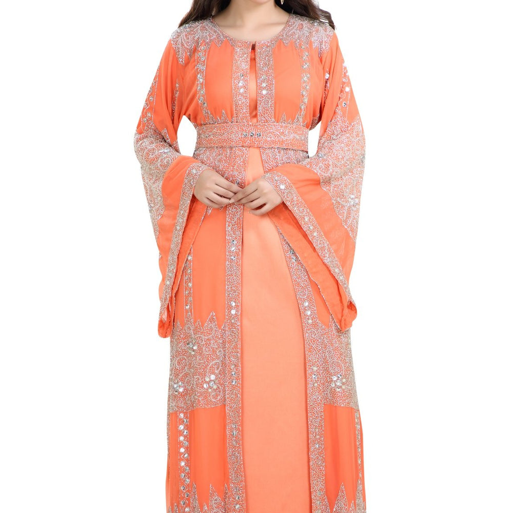 
                  
                    Traditional Dress Hand Embroidered Caftan - Maxim Creation
                  
                