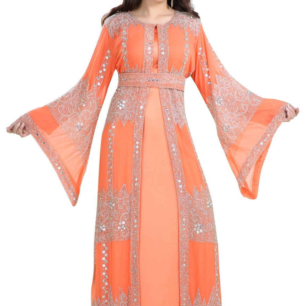 
                  
                    Traditional Dress Hand Embroidered Caftan - Maxim Creation
                  
                
