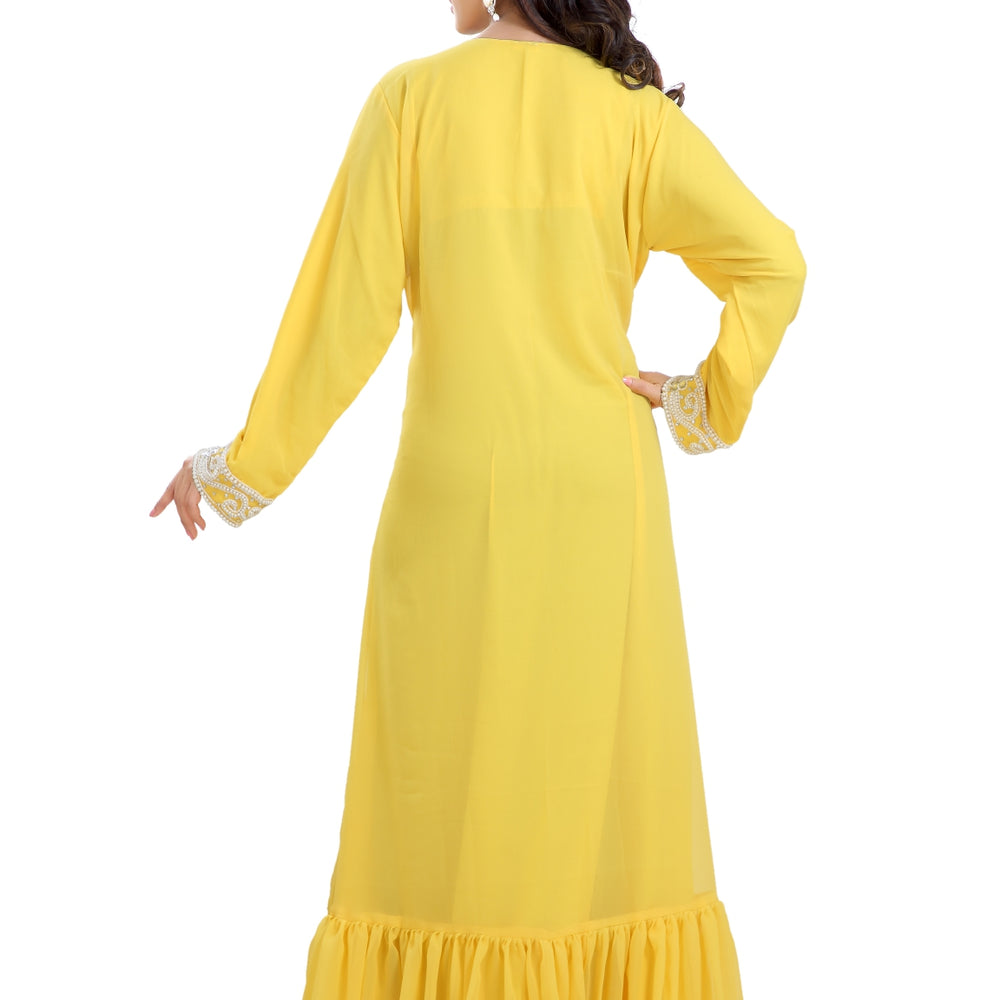 
                  
                    Party Gown Jalabiya With Embroidered Robe - Maxim Creation
                  
                