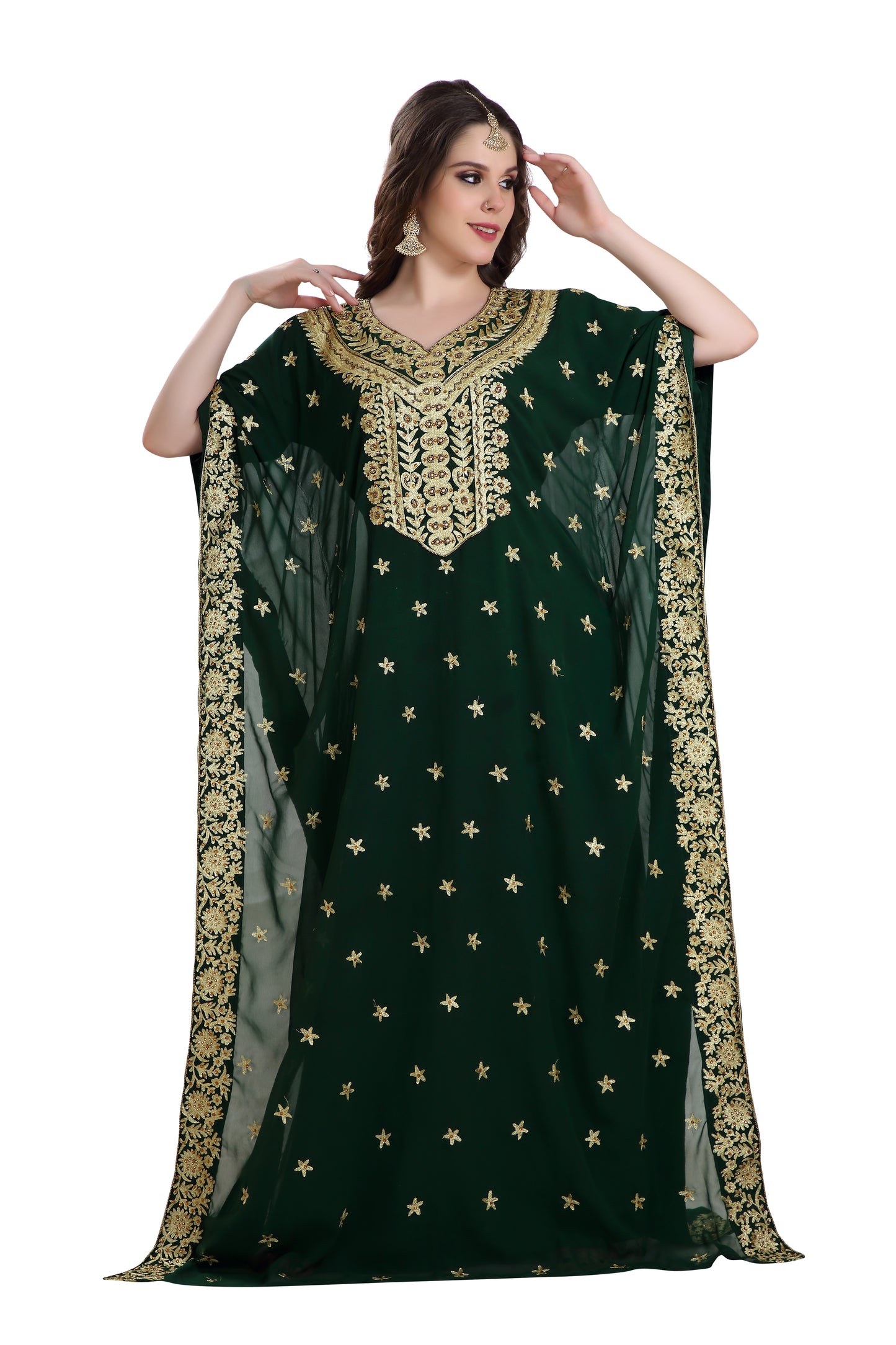 Farasha Maxi with Ari Zari Embroidery - Maxim Creation