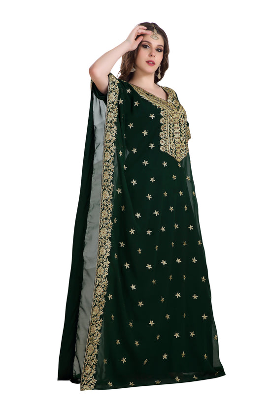 Farasha Maxi with Ari Zari Embroidery - Maxim Creation