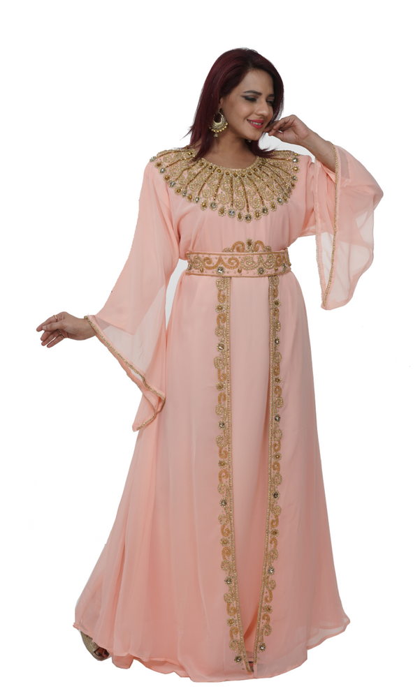 
                  
                    Hand Embroidered Djellaba Gown - Maxim Creation
                  
                