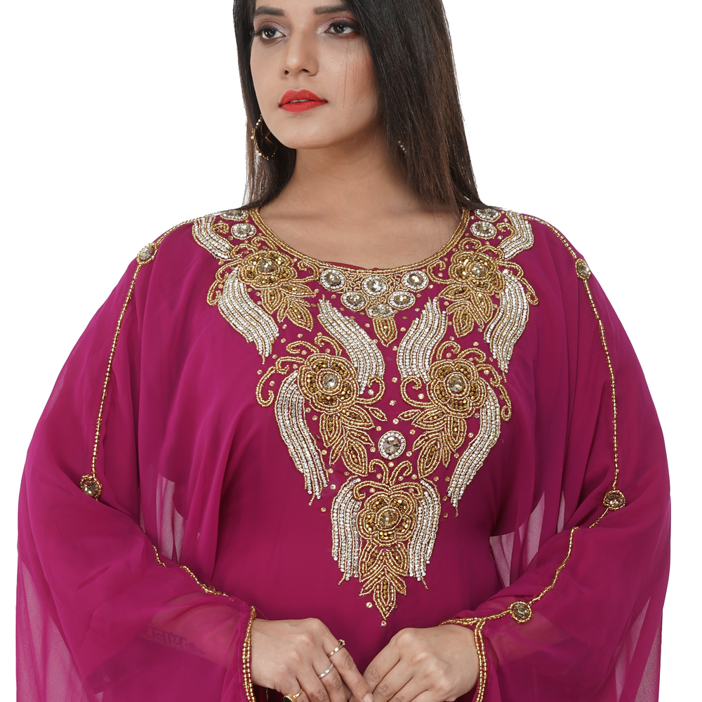 
                  
                    Arabian Kaftan Handmade Dress - Maxim Creation
                  
                