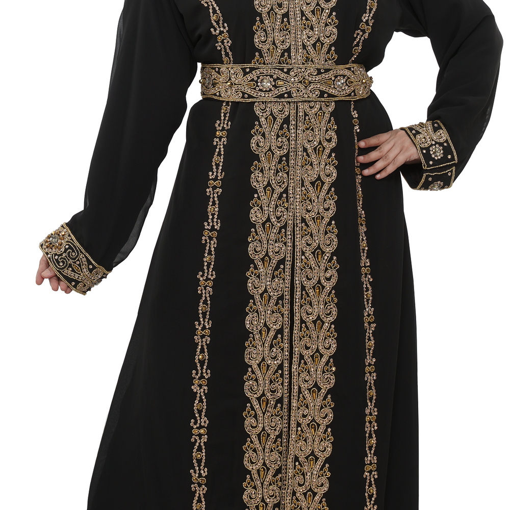 
                  
                    Arabian Caftan With Golden Beads - Maxim Creation
                  
                