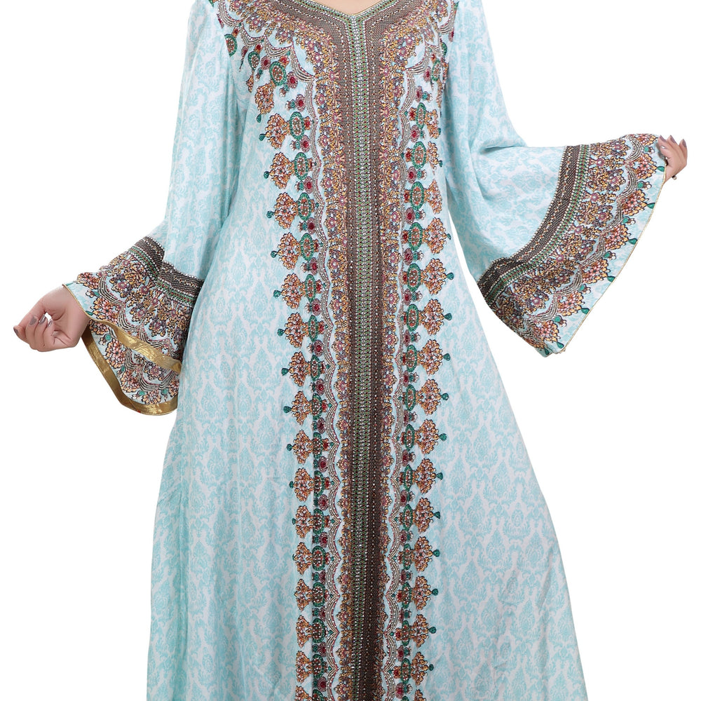 
                  
                    Customized Digital Kaftan With Mix Embroidery - Maxim Creation
                  
                