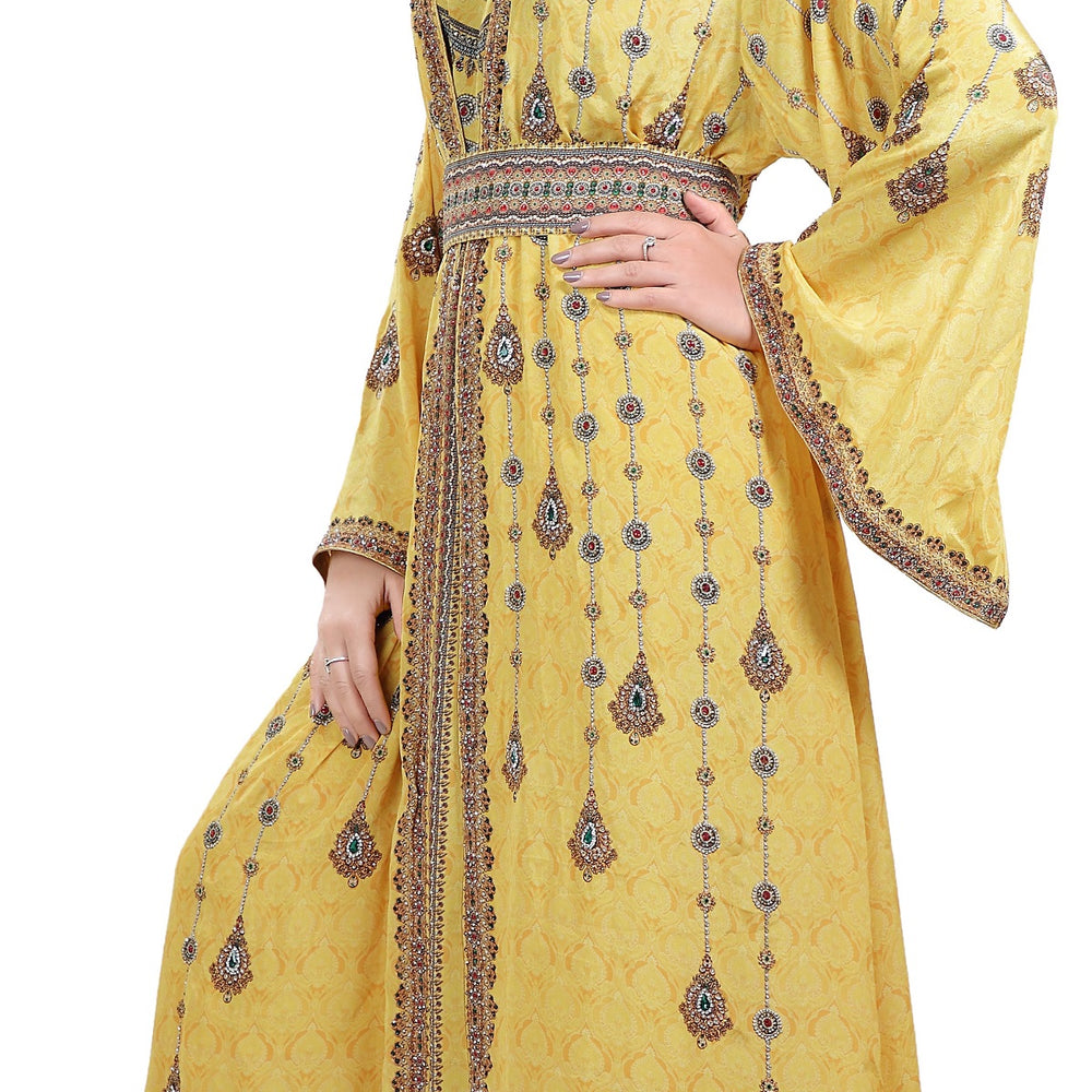 
                  
                    Dubai Caftan Hand Crafted Digital Printed Abaya Maxi - Maxim Creation
                  
                