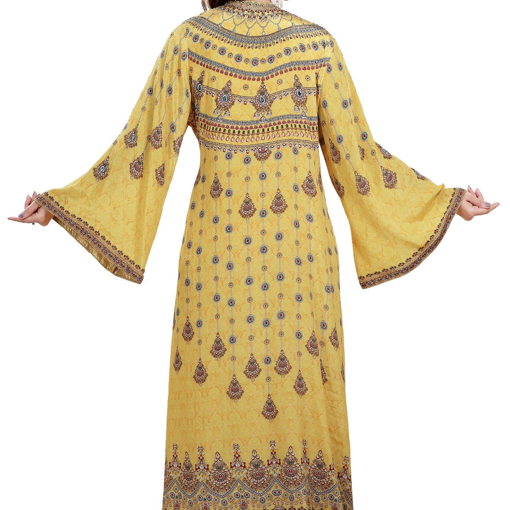 
                  
                    Dubai Caftan Hand Crafted Digital Printed Abaya Maxi - Maxim Creation
                  
                
