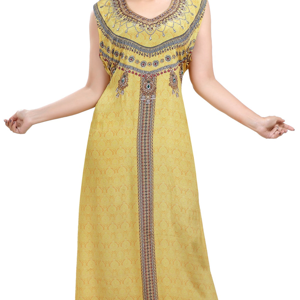 
                  
                    Dubai Caftan Hand Crafted Digital Printed Abaya Maxi - Maxim Creation
                  
                