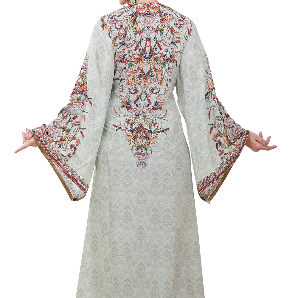 
                  
                    Persian Printed Maxi With Mix Embroidered Beads - Maxim Creation
                  
                