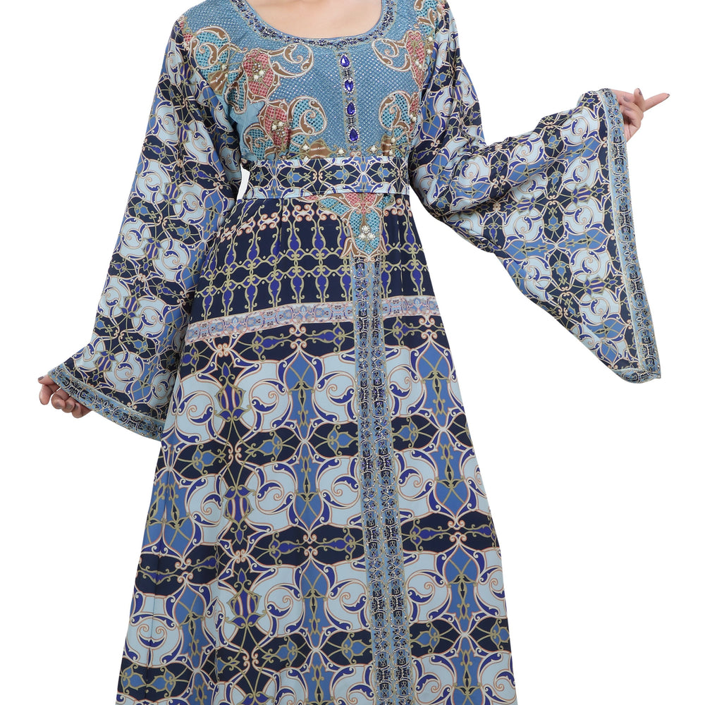 Digital Printed Maxi With Geometric Design - Maxim Creation