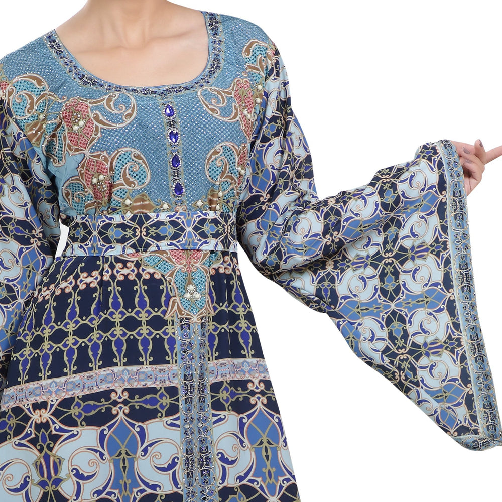 Digital Printed Maxi With Geometric Design - Maxim Creation