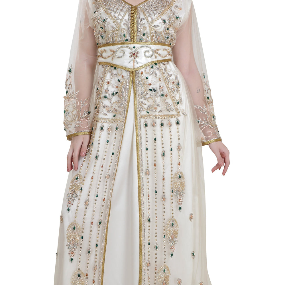 Persian Djellaba Embroidered Kaftan - Maxim Creation
