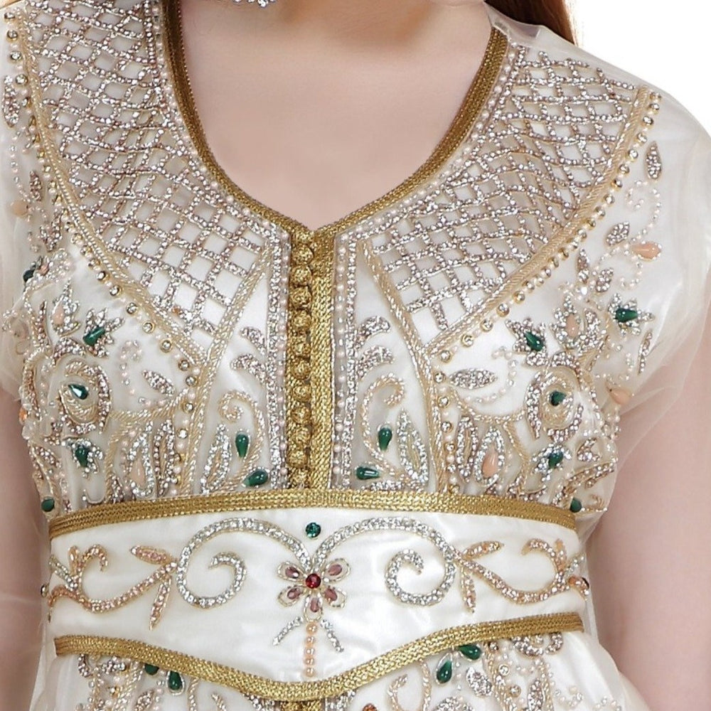 Persian Djellaba Embroidered Kaftan - Maxim Creation