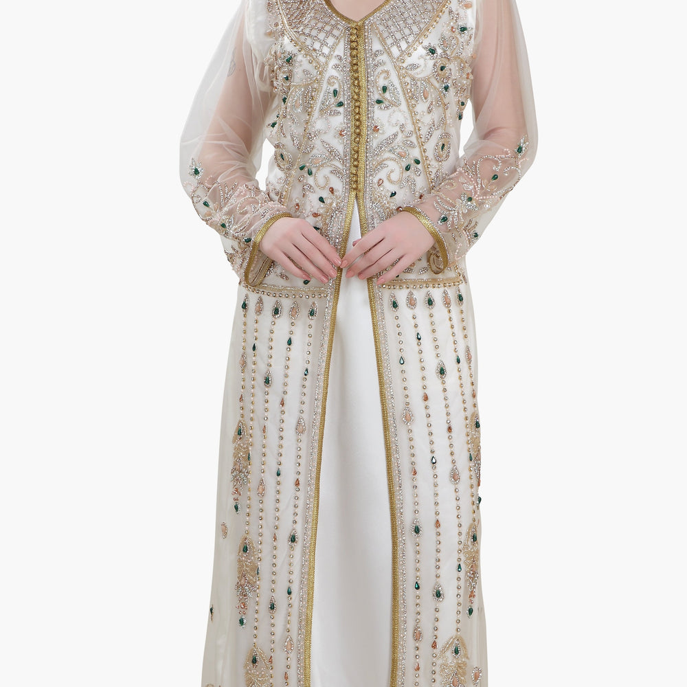 
                  
                    Persian Djellaba Embroidered Kaftan - Maxim Creation
                  
                