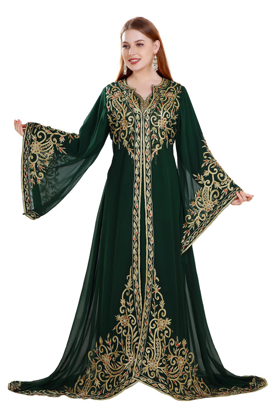 Designer Kaftan Khaleeji Thobe Gown - Maxim Creation