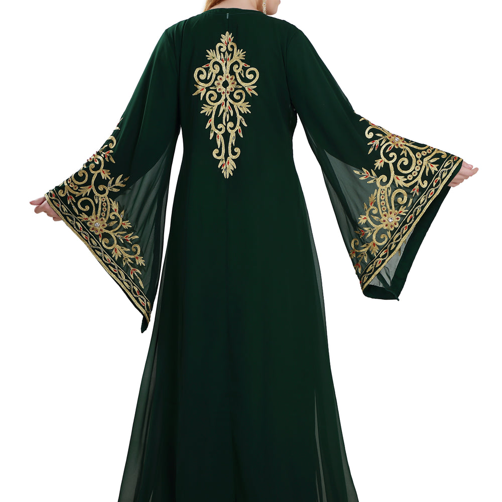 
                  
                    Designer Kaftan Khaleeji Thobe Gown - Maxim Creation
                  
                