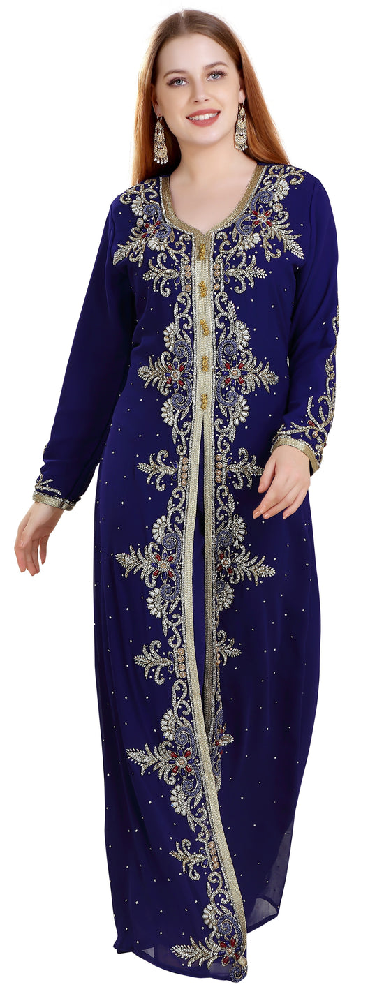 Persian Abaya Designer Kaftan Dress - Maxim Creation