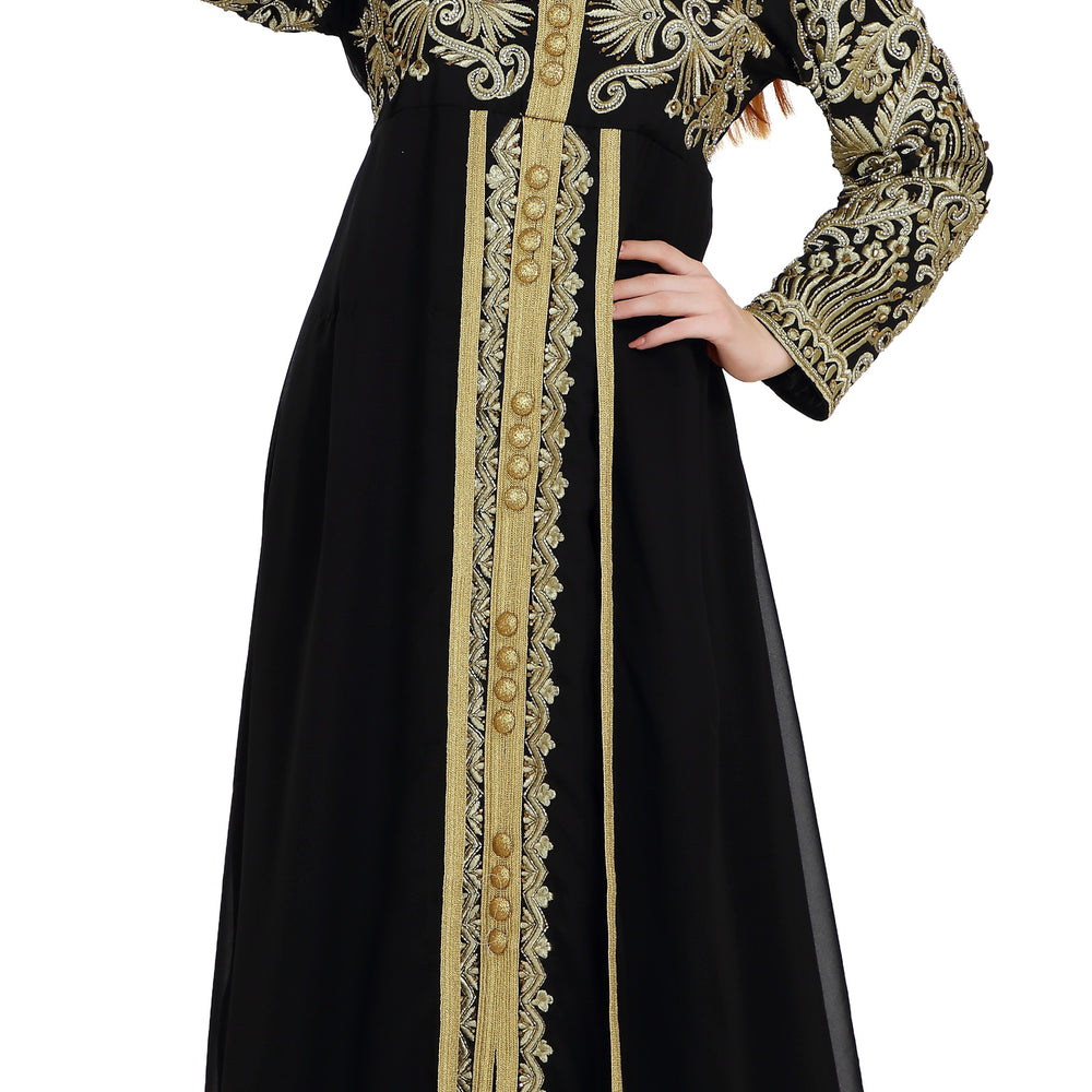 
                  
                    Kaftan Gown TeaParty Dress - Maxim Creation
                  
                