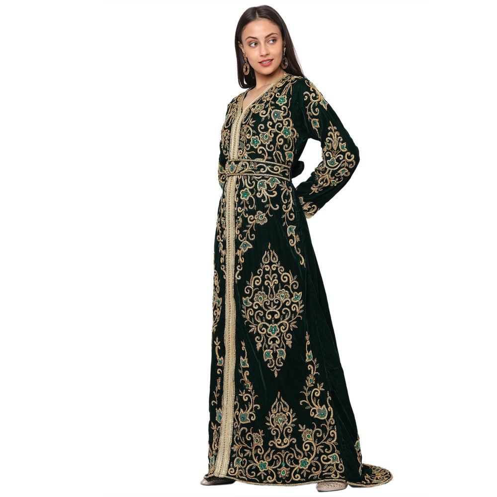 
                  
                    Designer Maxi Long Sleeve Kaftan - Maxim Creation
                  
                