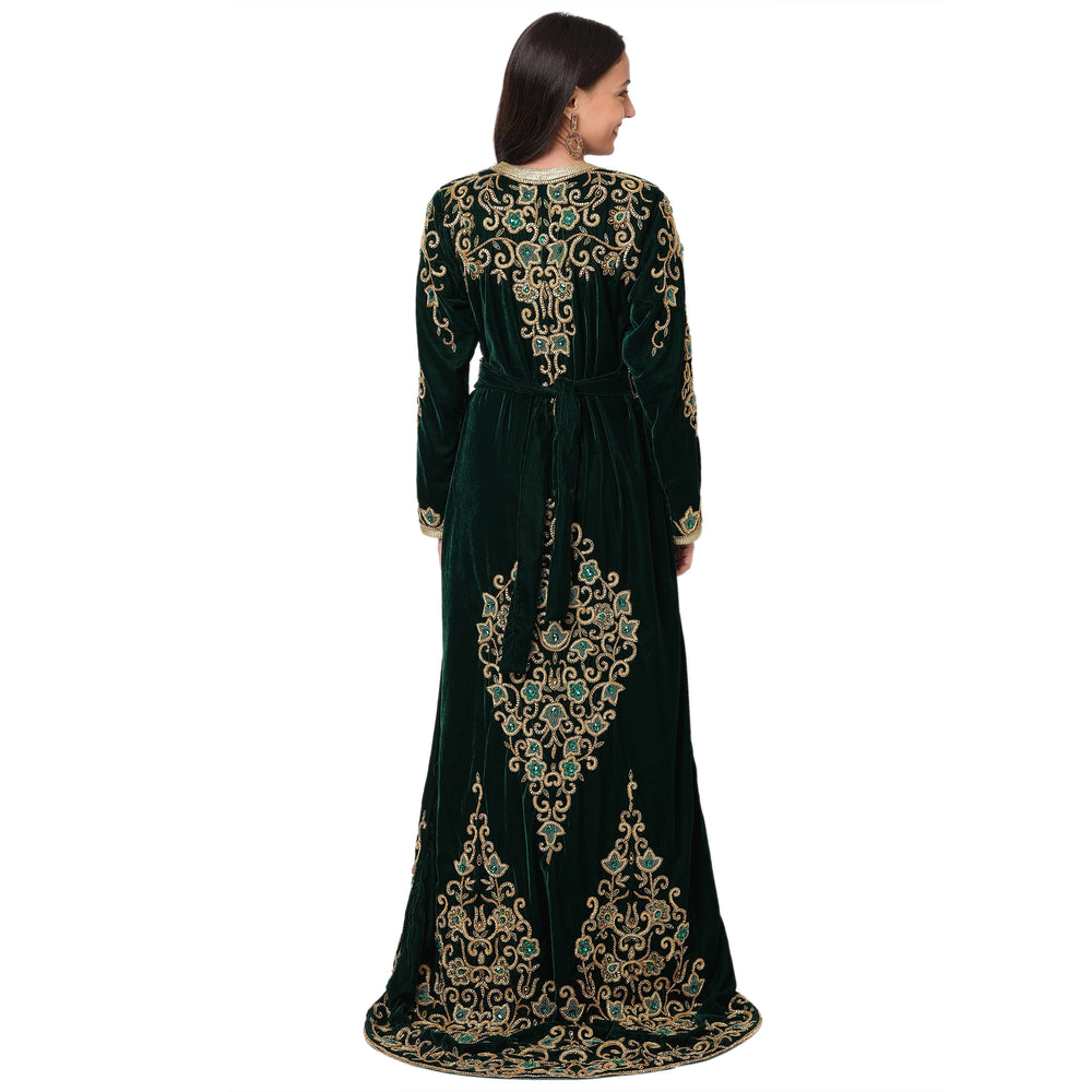 
                  
                    Designer Maxi Long Sleeve Kaftan - Maxim Creation
                  
                