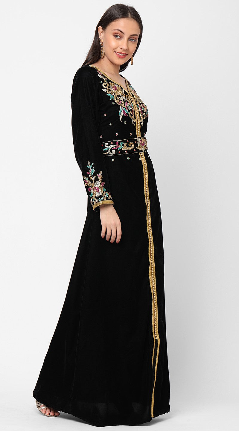 Tailor Made Embroidered Takchita Gown - Maxim Creation