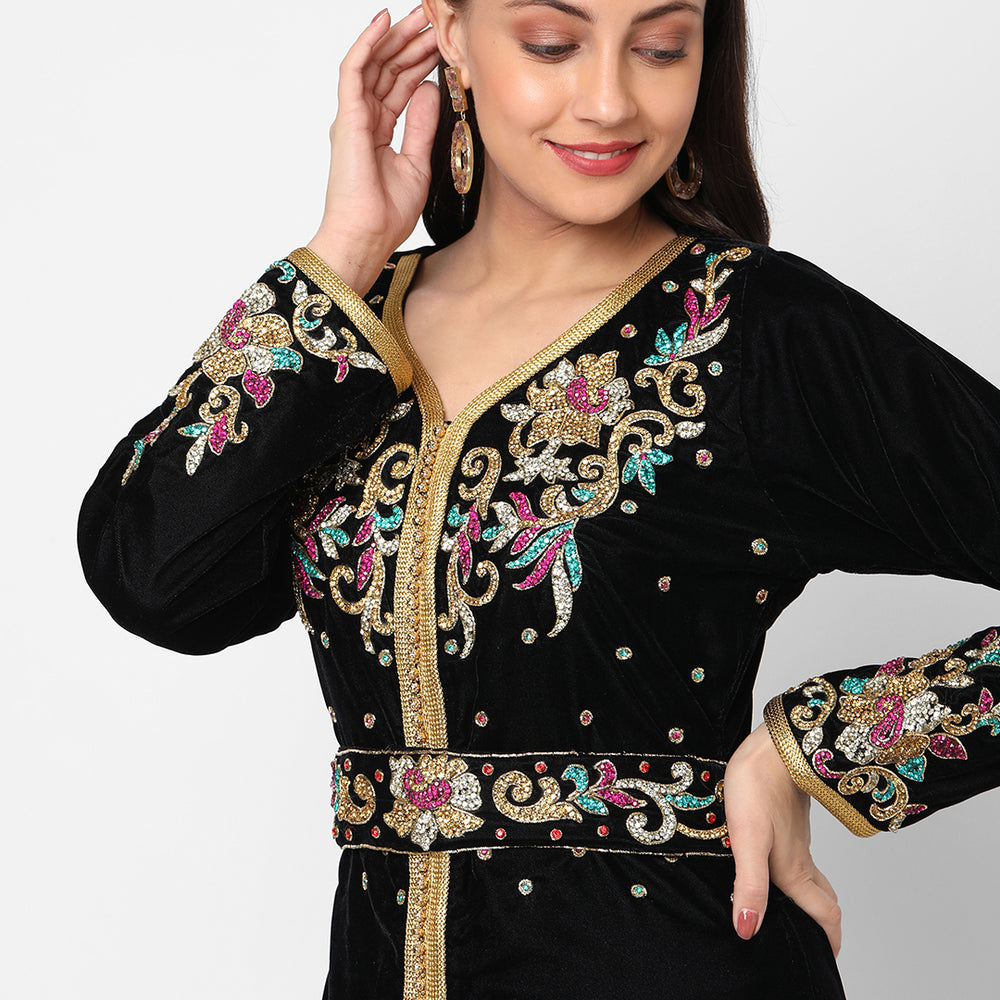 
                  
                    Tailor Made Embroidered Takchita Gown - Maxim Creation
                  
                
