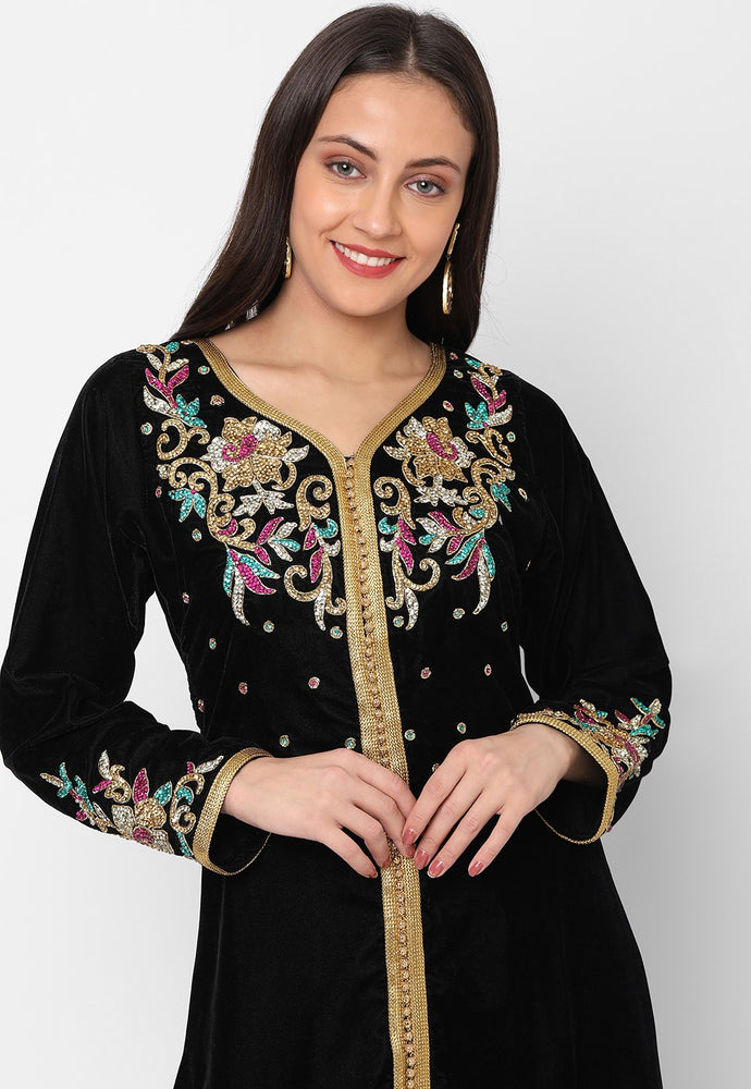 
                  
                    Tailor Made Embroidered Takchita Gown - Maxim Creation
                  
                