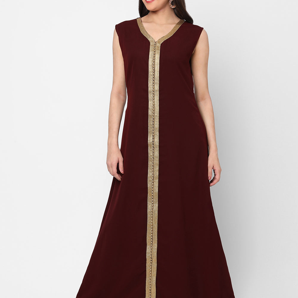 
                  
                    Djellaba Dress Hand Embroidered Gown - Maxim Creation
                  
                