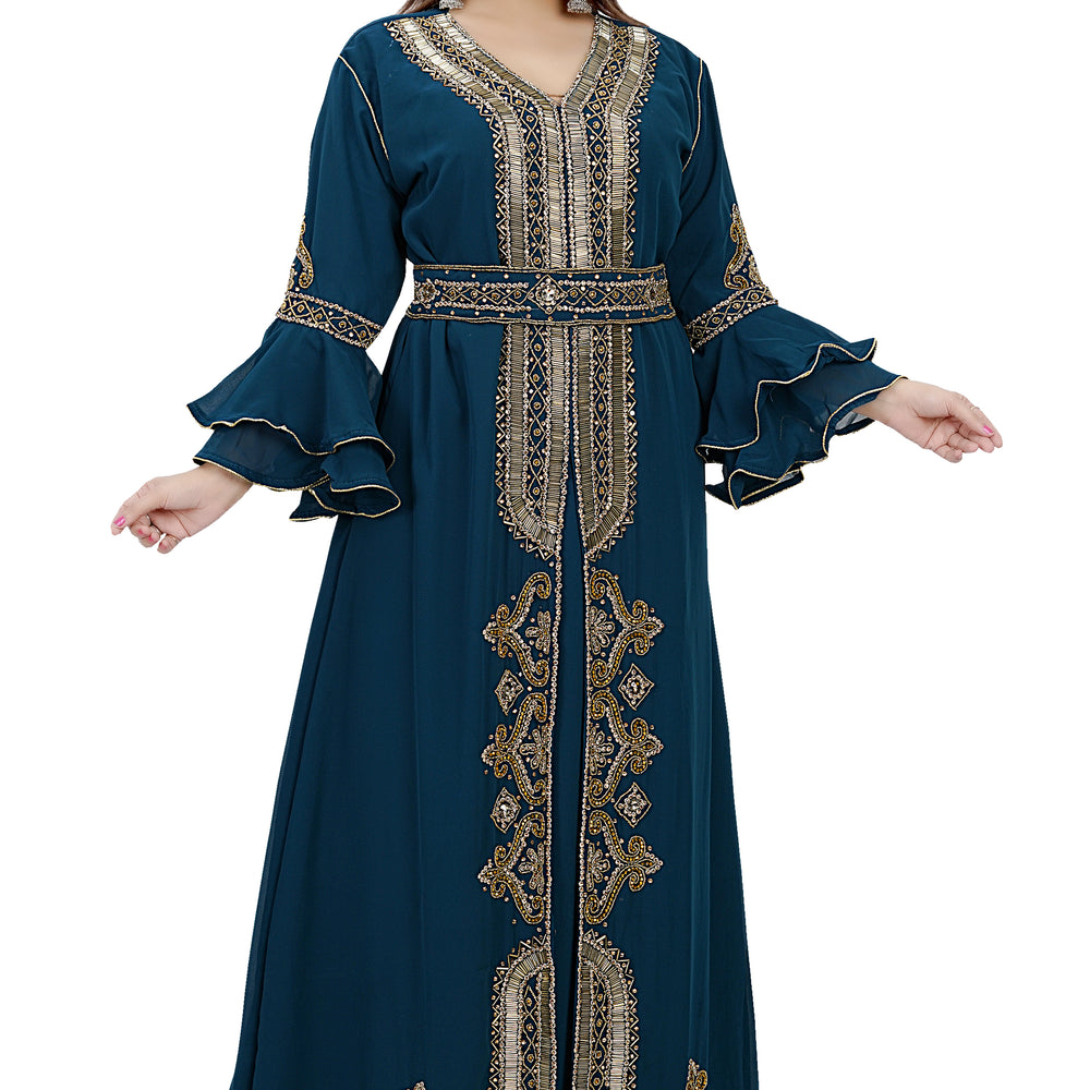 Henna Party Arabian Kaftan Dress - Maxim Creation