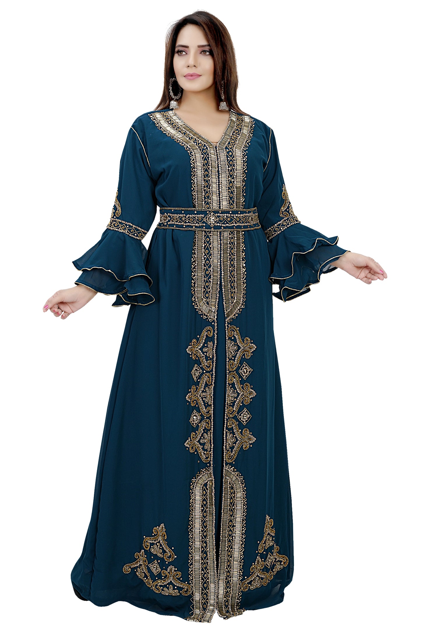 Henna Party Arabian Kaftan Dress - Maxim Creation