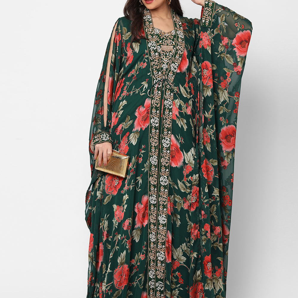 
                  
                    Summer Kaftan Floral Printed Slit Sleeve Maxi - Maxim Creation
                  
                